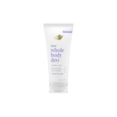 Dove Whole Body Deo Invisible Cream Coconut Vanilla Deodorant 73ml 1 Pcs