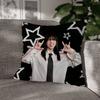 Singer Billie Eilish Cartoon Decorative Room Aesthetics Pillow Case Home Decor Bedroom Sofa Bed Couch Pillow Cover X