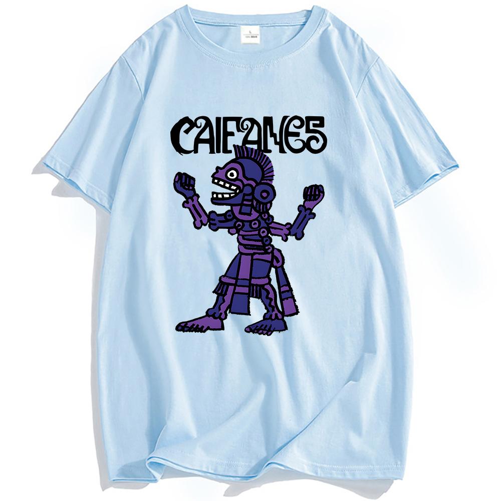 Rock Band CAIFANES T-shirt Cotton Short Sleeve Casual Tshirts Grunge Unisex Streetwear Hip Hop Fashion Men Women T Shirt