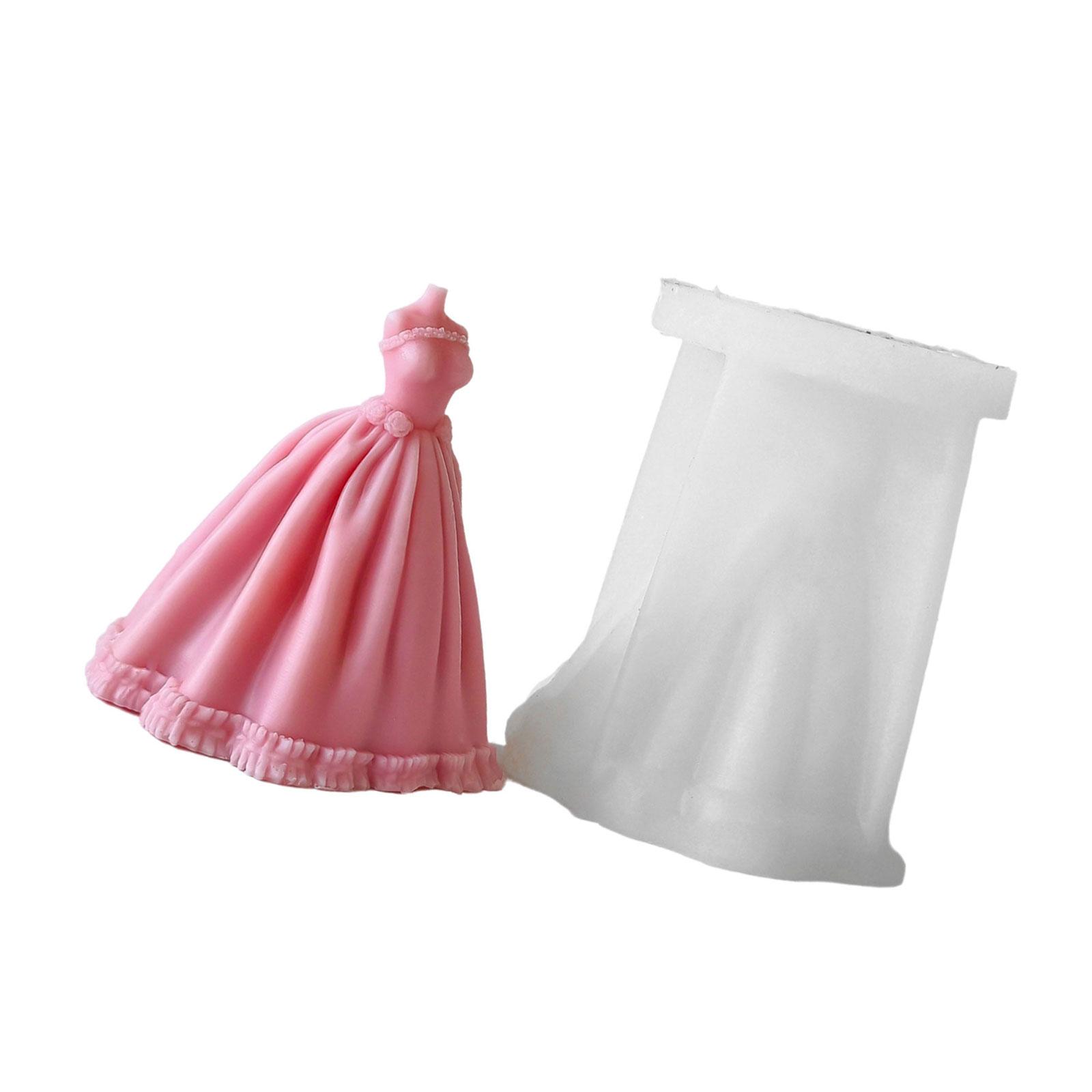 

Силіконова форма для весільної сукні для виготовлення мила, вечірньої спідниці, ароматерапевтичної свічки, інструмент для прикраси дому 5199