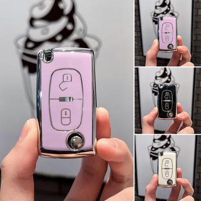 Auto Fernbedienung Schlüsselhülle Gehäuse Abdeckung Halter Fob 2 3 Taste für Peugeot 308 207 307 3008 5008 Fob für Citroen C2 C3 C4 C8 Zubehör
