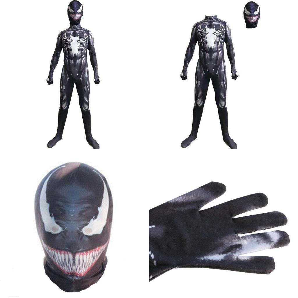 Stunning Venom Spider-man Jumpsuit For Superhero Fans Featuring Perfect Stitches And Lightweight Comfort