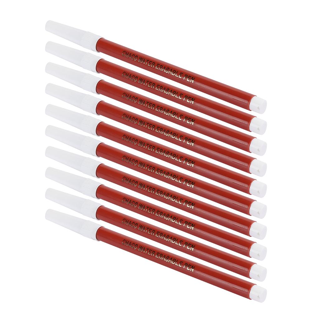 10pcs Water Erasable Pen Single‑Head Cross‑Stitch DIY Fading Pen Fabric Marker
