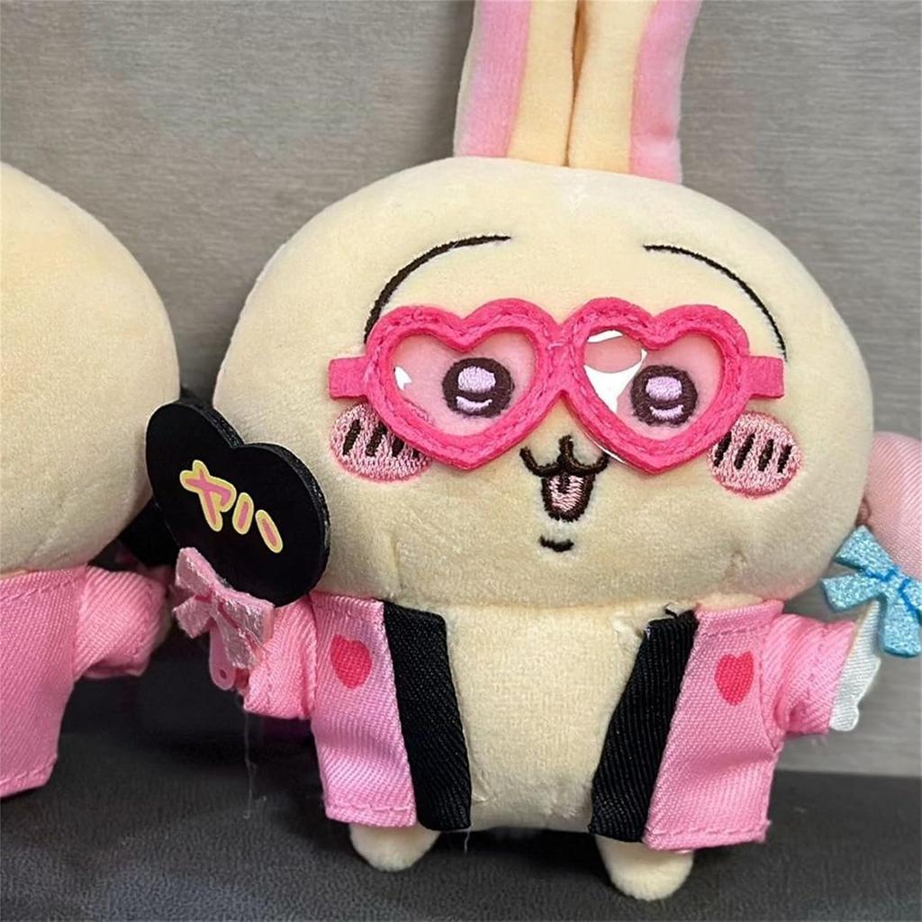 Soft and Cute Sitting Rabbit Plush Doll, Perfect for Everyday Use As a Keychain, Cheering Goods, Mascot, Everyday Decoration, Cosplay Accessory,