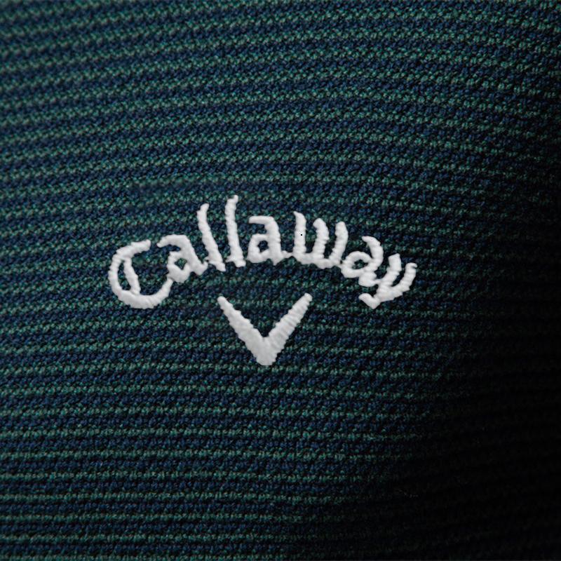 Callaway 2025 Autumn/Winter Embroidery New Half Zipper Men's Stand Up Collar Cotton Sweater Business Casual Knitted Sweater