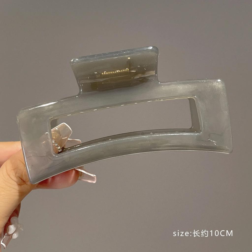 Haarklammern für Damen im koreanischen Stil, elegant, aus Acryl, Haarnadeln, Haarspangen, transparent, groß, geometrisch, Kopfschmuck für Mädchen, Haarschmuck