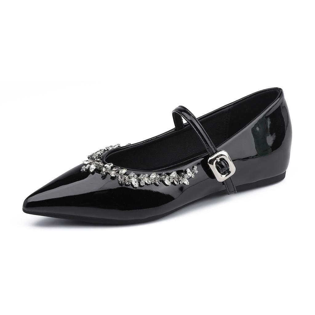 Grape Mother Summer New Shallow Single Shoes Women's Fashion Outer Wear Advanced Sense Pointed French Light Luxury Flat Shoes Women