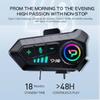 Kebidumei Y10 Bluetooth 5.3 Motorcycle Helmet Headset Waterproof 2000Mah Voice Assistant For Moto Earphone Motorbike Headphone