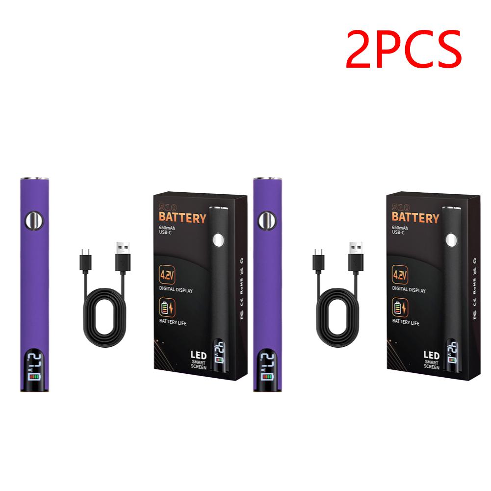 2PCS 510 Thread Battery Cart Pen Adjustable Voltage Electric Soldering Iron with USB Charger Cable Solder Repair Tools