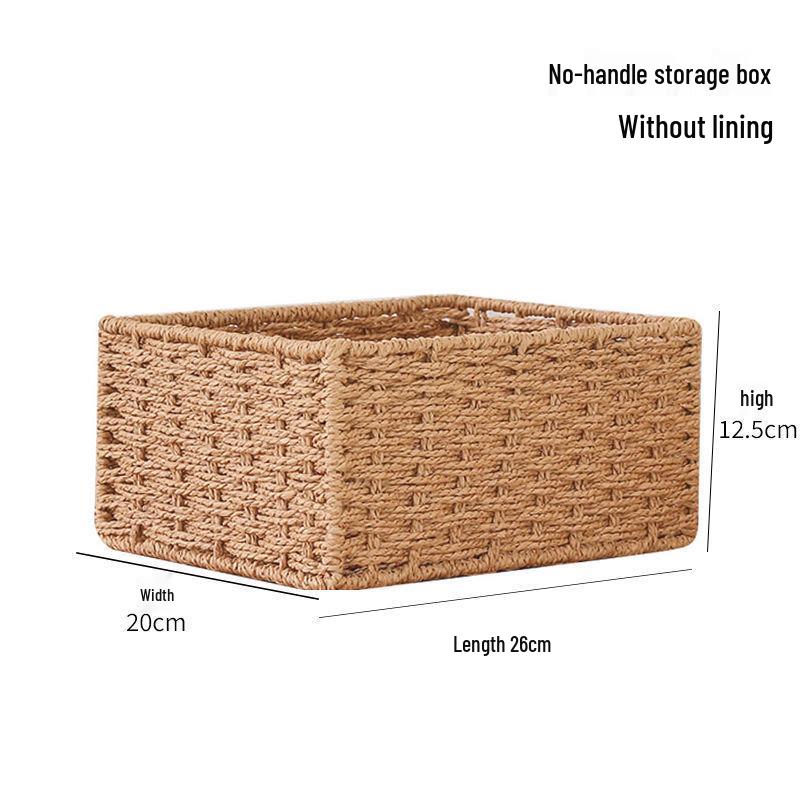 Japanese Style Large Rattan Storage Basket for Clothes, Toys, and Snacks