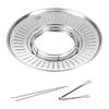 304 Stainless Steel Fried Food Draining Rack Food Grades Round Strainer Oil Filter Serving Tray Heat-resistant Oil Control