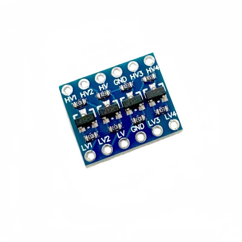 4-Channel Logic Level Converter Module Bidirectional 3.3V-5V Shifter with Headers (Need Solder) for I2C SPI UART