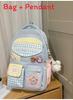 Fashion Backpack With Material And Arch Shaped Shoulder Straps