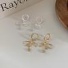 Elegant Love Heart Bow Earrings: Princess Style, Exquisitely Crafted for Women