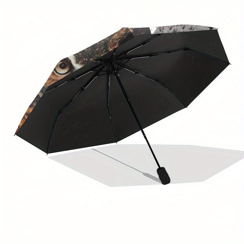"Yin Yang Owl Wall Clock: Unique Decor for Your Home"Umbrella, Portable 3-Fold Compact Umbrella for Men & Women ES39