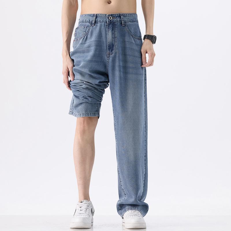 Jeans Men's Loose Straight Summer Thin Cool Trousers