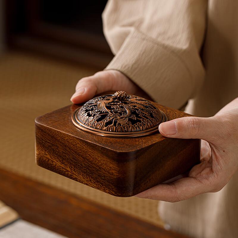 Walnut Wood Zen Incense Burner
