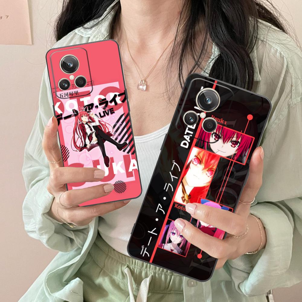 Date a Live Kotori Itsuka TPU Mobile Phone Case for Realme GT 8 Neo Pro C75 73 71 C67 65 C55 53 C35 31 C20 15 Colorful Cover