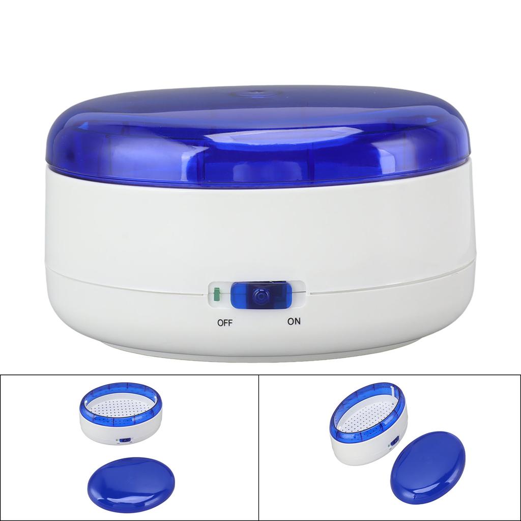 Jewelry Cleaner Machine ABS Quick Washing Portable Glasses Cleaner Machine for Ring Earing Glasses Cosmetic Brush