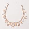 Lightweight Bag Accessory Shell Starfish Imitation Pearls Key Ring For Purse Or Phone Handmade Purse Accessories