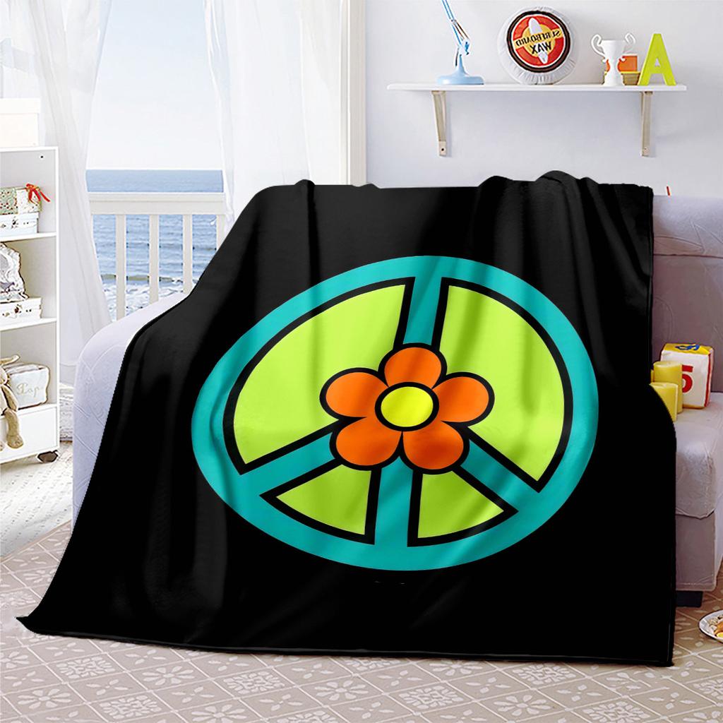 Halloween fantasy comedy adventure cartoon movie Scooby-Doo blanket soft home furnishing nap decoration four seasons warm Sherpa blanket U1