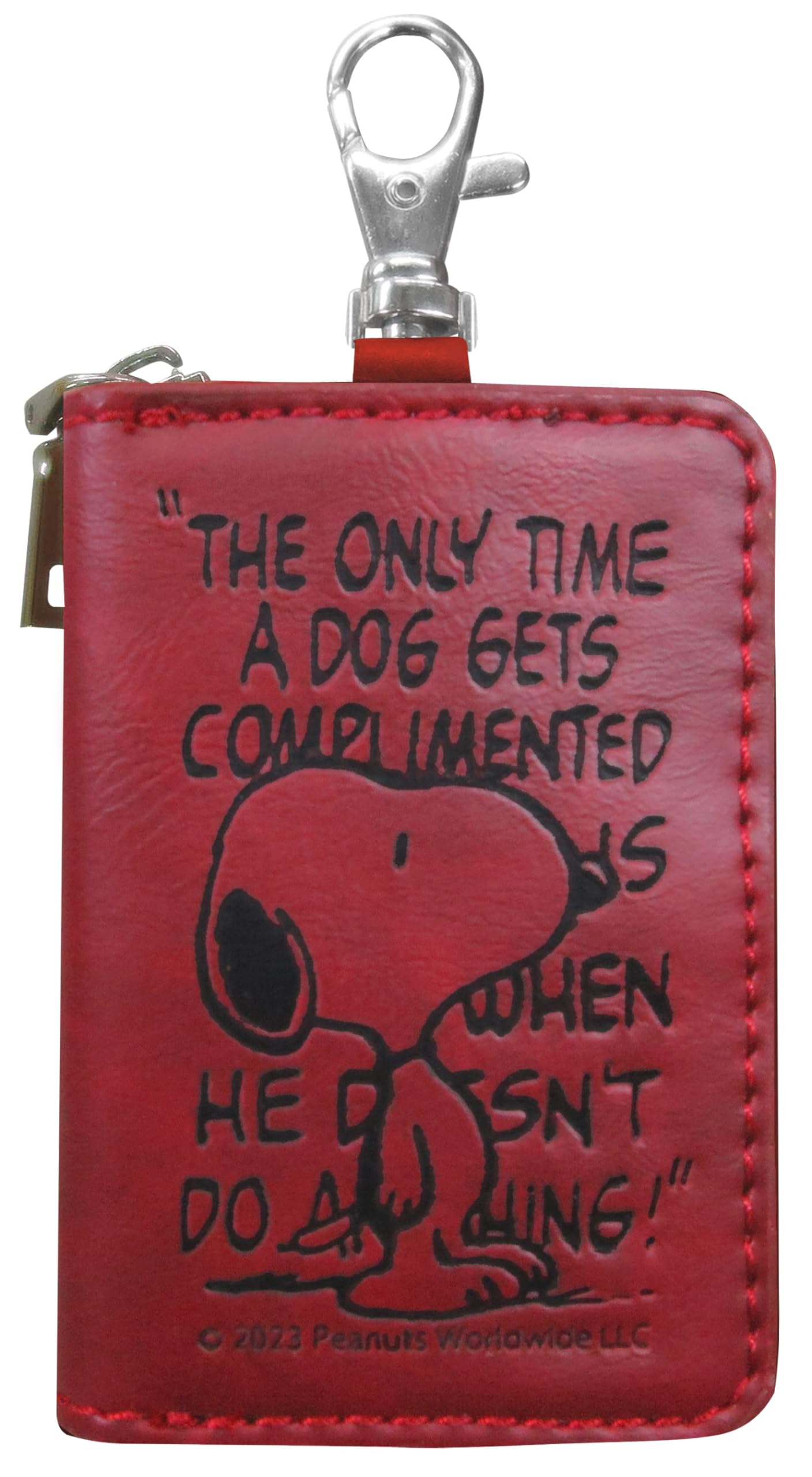 

Базовый Стандартный Брелок Snoopy Smart Key Круглый Держатель для Ключей Популярный с Персонажем Красный Чехол, Совместимый, Молния, Карабин, Крючок, В комплекте, Женский, SNOOPY,