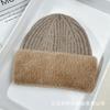 Autumn and winter velvet warm wool hat women's solid color new outdoor cold-proof thickened knitted pullover hat versatile cold hat