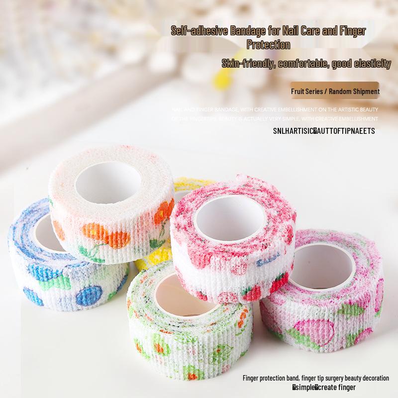 Breathable Self-Adhesive Elastic Finger Bandage for Nail Protection, Grinding & Gel Removal, Non-Woven Fabric