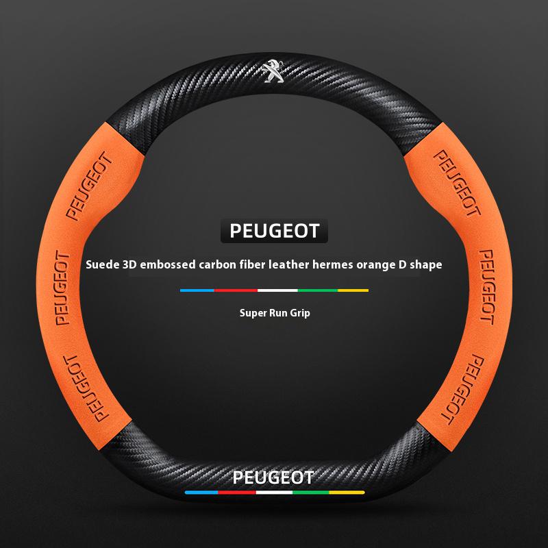 Car Steering Wheel Cover For Peugeot 106 107 108 206 207 208 301 307 308 406 407 408 508 607 2008 3008 4008 5008 GT RCZ Rifter