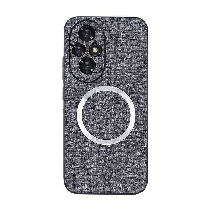 Applicable To Honor 200 Mobile Phone Case Honor 200lite Protective Case CD Pattern Magnetic Ring 200pro Cloth Pattern New Model