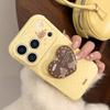 Cute Puppy Heart-Shaped Stand Phone Case for iPhone 16, iPhone 17, and iPhone 17 Pro Max