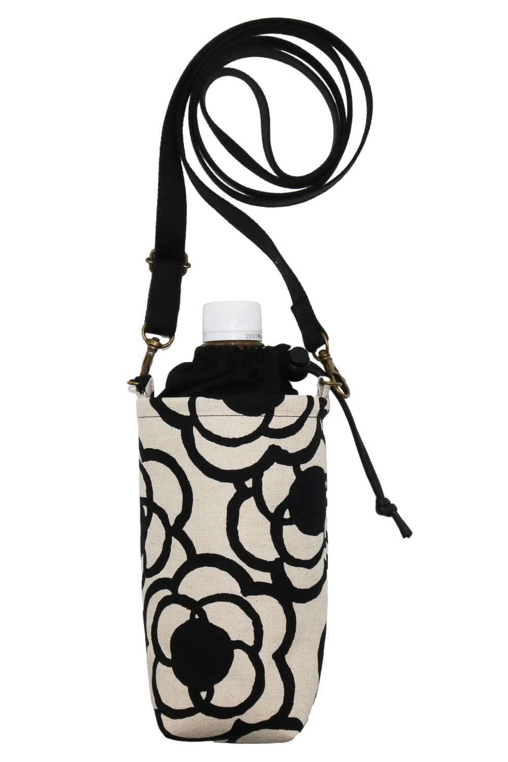 

Insulated PET Bottle Water Bottle Mug Bottle Drawstring Shoulder Cover, Cover, Cover, Bag, 500-600ml (Camellia, Off-White)