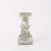 Crystal Ball Stand Resin Ornament Retro Roman Column with Angel Relief Decorative Display