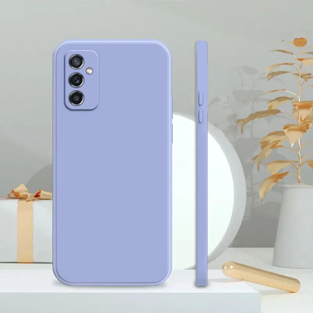 Etui do Samsung M52 A52 Do Samsung Galaxy M52 5G Coque Miękki Silikon Odporne na Wstrząsy Pokrowiec Galaxy A52 5G Kwadratowe Etui na Telefon Fundas