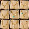 Fashion Vacation Ocean Drop Oil Dolphin Pearl Shell Starfish Chunky Chain Necklace