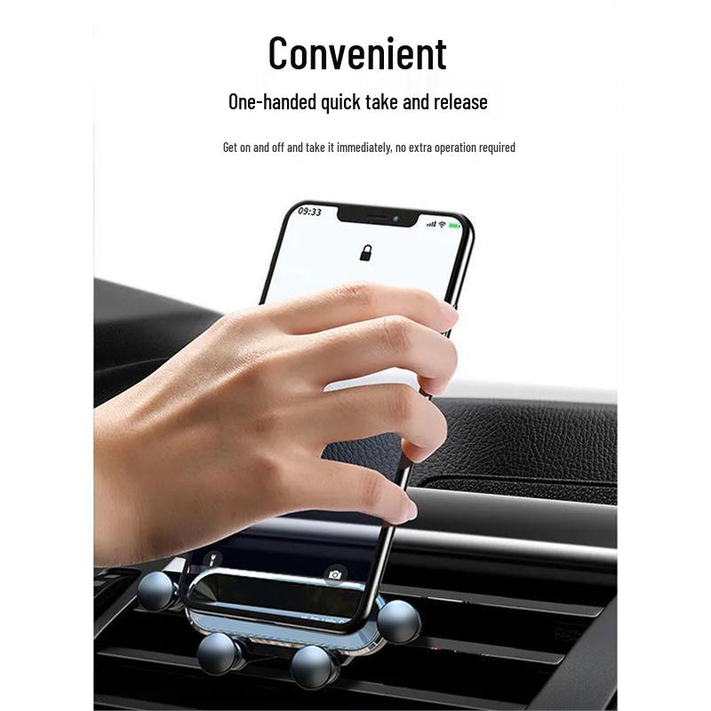 Gravity Retractable Car Phone Holder