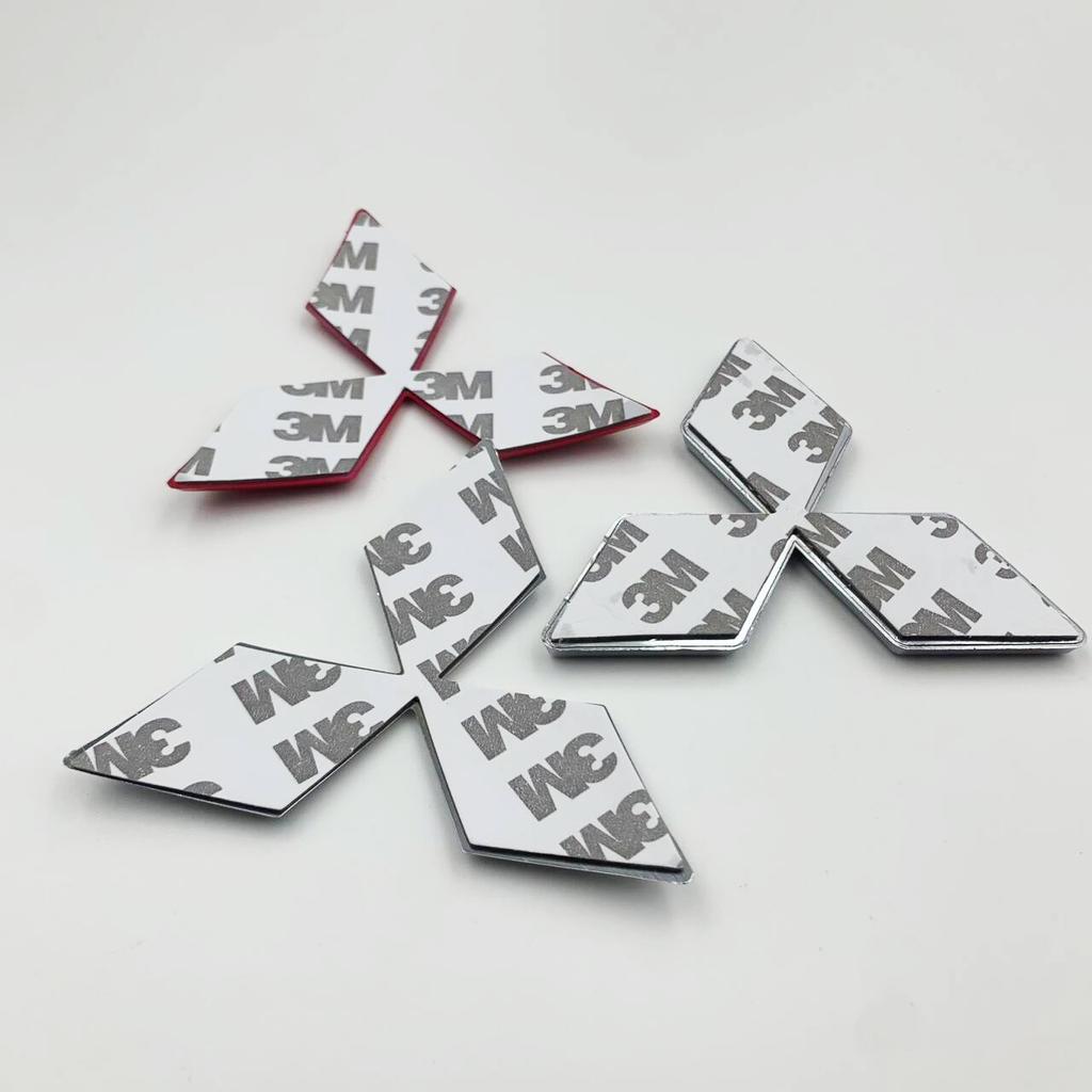 1 Stück ABS für Mitsubishi Lancer ASX Colt Pajero V7 Outlander Eclipse Delica EVO Auto Frontgrill Emblem Aufkleber Abdeckung Hinteres Emblem
