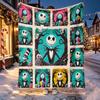The Nightmare Before Christmas Pattern Blanket for Home Decoration, Bed, Sofa, Car Travel, Camping, Suitable for All Seasons, Birthday Christmas Gift