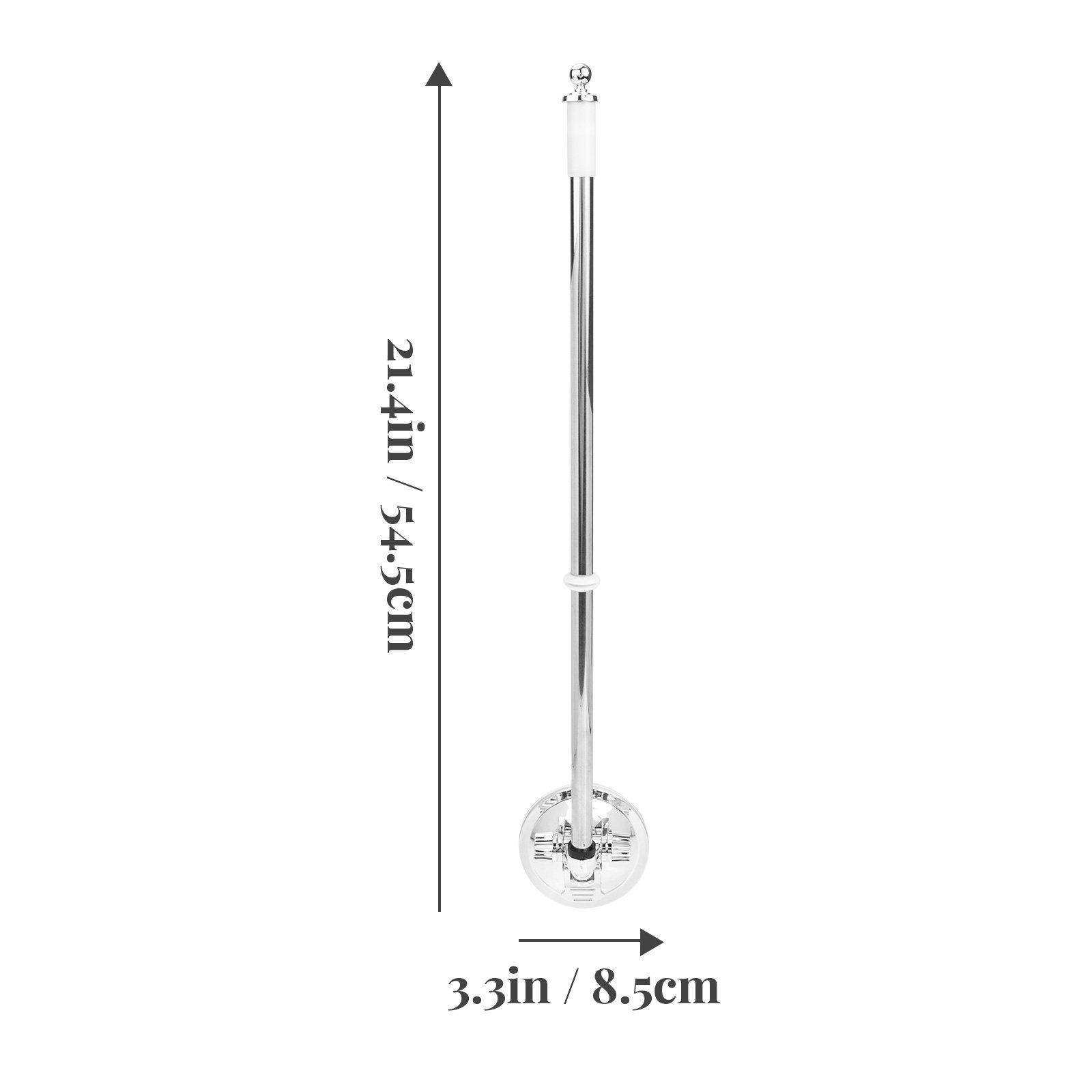 

Robust Stainless Steel Suction Cup Flag Pole Stand for Vehicles Outdoor Celebration National Day Flags Car Flagpole Holder срібний