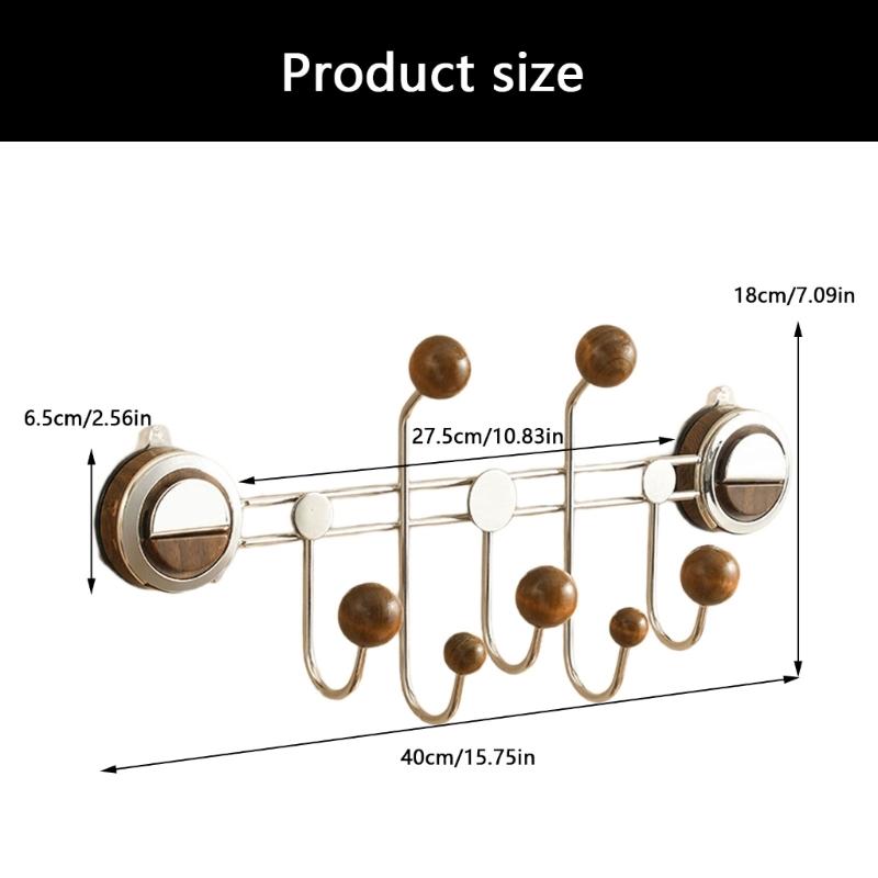 Suction Cup Hook for Bedroom Bathroom Door Mounted Living Room Clothes Hanger Strong Load Capacity Storage Rack