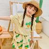 [lilipuri] Picnic Sweatshirt Top And Bottom Suit  Yellow 