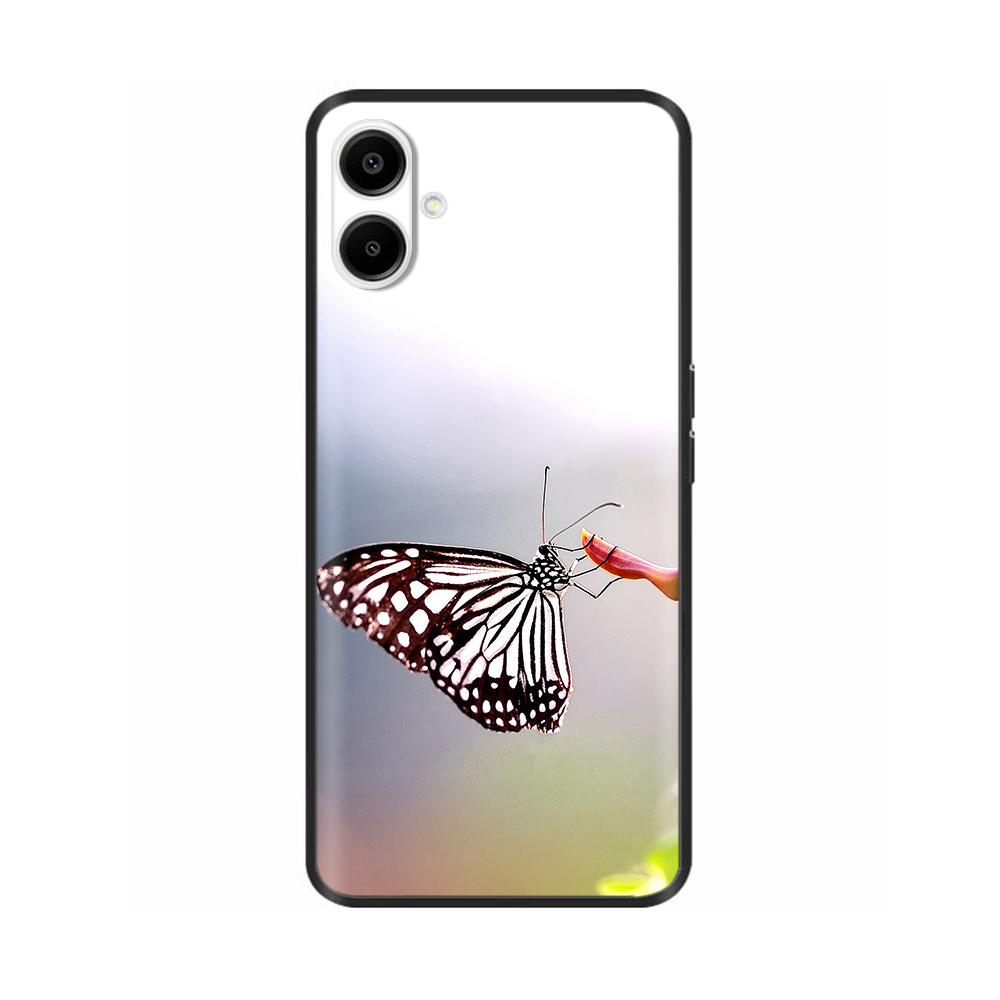 For Samsung Galaxy A06 Case Luxury Black Silicone Painted For Samsung Galaxy A06 SM-A065F Cases Bumper TPU Phone Protector Cover