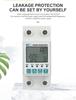 Reclosable smartlife TUYA WIFI Circuit breaker 63A 110V 220V Energy Meter Metering Timer with voltage current leakage protection