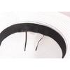 Elegant Straw Sun Hat with Black Big Bow - Wide Brim, White & Black Dome, Perfect for Summer and Formal Occasions,Tea Party