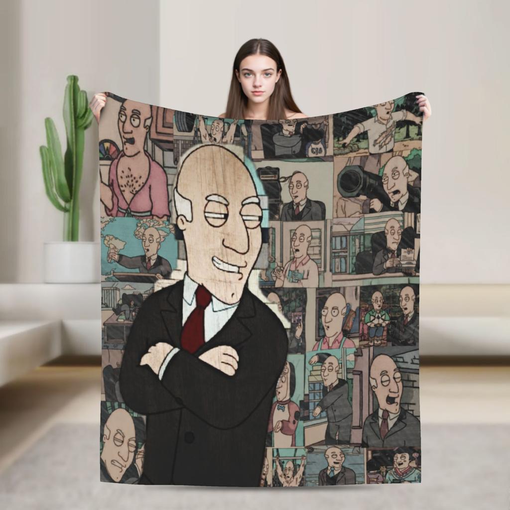 Americans Dads Cartoon Accessories Blankets Lightweight Thin Flannel  Throw Blanket Comfortable Bedspreads