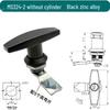 MS324 Zinc Alloy T/L-Type Handle Lock for Air Purifier Door and Industrial Equipment