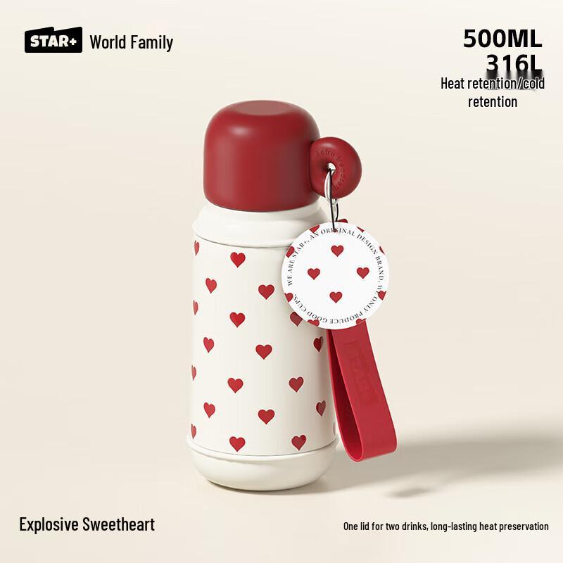 Shidajia 316L Stainless Steel Insulated Mug for Girls, 500mL