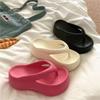 EVA Non-Slip Breathable Flip-Flops: Summer Cool Slippers with Odor Resistance and Height-Increasing Design for a Trendy Feel.
