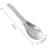 Portable Stainless Steel Grater and Grinder Spoon for Root Vegetables and Fruit