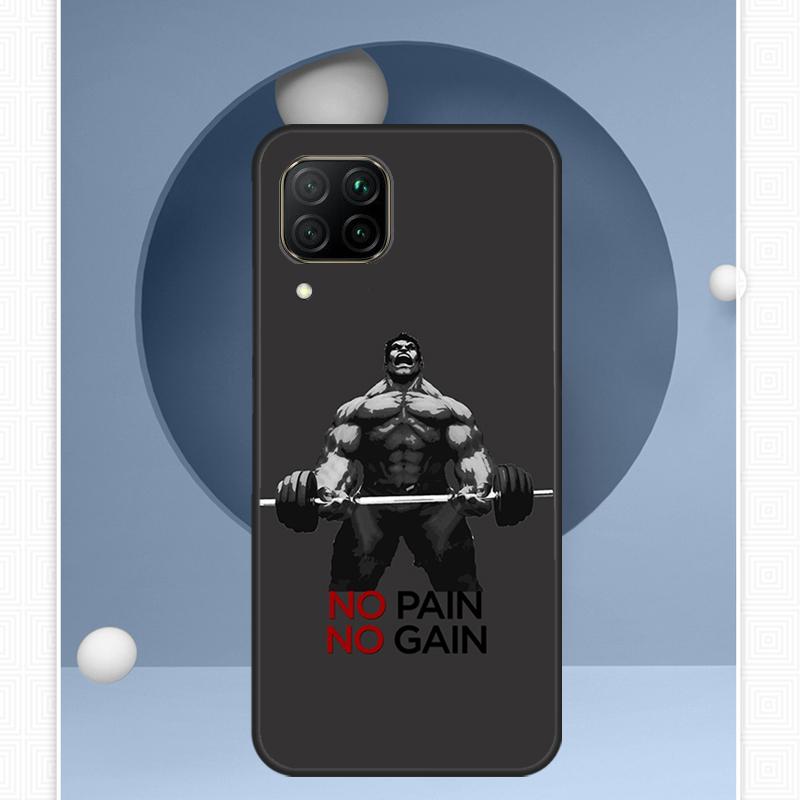 

No Pain No Gain Training For Huawei Nova Y91 Y60 Y70 Y72 Y90 Y61 12s 12i 11i 8i 10 9 SE P20 P40 Lite P30 P60 Pro Case Huawei Nova Y61